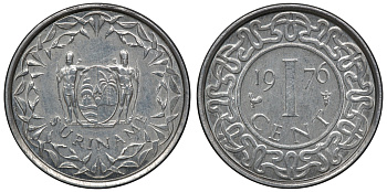 Суринам 1 цент 1976 KM 11a алюминий UNC 4118-354