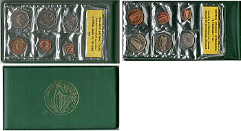 Ирландия официальный набор из 6 монет (1/2, 1, 2, 5, 10 и 50 пенсов) 1971 KM MS4 (19, 20, 21, 22, 23 и 24) BU 2-5-2-20