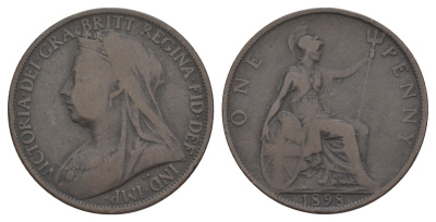Великобритания 1 пенни 1898 Виктория (1837-1901) KM 790, Spink 3961 бронза 4645-1011
