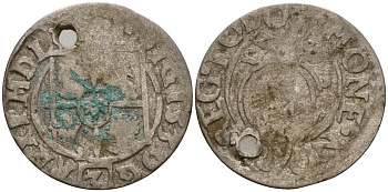 Польша 3 полкера (3 полторака - 1 крейцер) ND (1620-1627) Сигизмунд III Ваза (1587-1632) KM 41 серебро 4158-1056