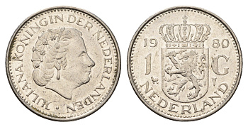 Нидерланды 1 гульден 1980 Юлиана (1948-1980) KM 184a никель 190-236