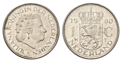 Нидерланды 1 гульден 1980 Юлиана (1948-1980) KM 184a никель 190-236