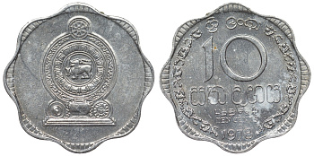Шри-Ланка 10 центов 1978 KM 140 a алюминий 4118-942
