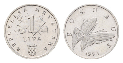 Хорватия 1 липа 1993 нечетный год KM 3 алюминий 4617-1226