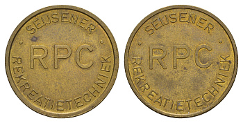 Нидерланды жетон для принятия рекреационного душа диаметр 27 мм, вес 7 гр TC 468616, Kooij TD018.1 латунь aUNC 4656-416