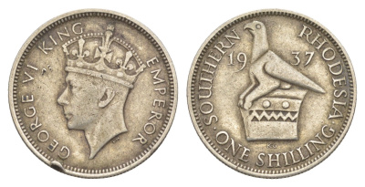 Южная Родезия 1 шиллинг 1937 KM 11 серебро 443-311