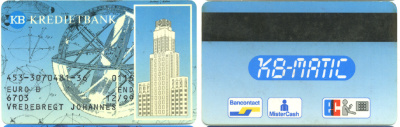 Нидерланды KB KREDITBANK до 12.1999 на имя JOHANNES VREDEBREGT 6300-47-5-2
