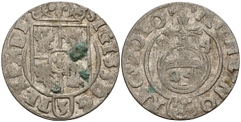 Польша 3 полкера (3 полторака - 1 крейцер) 1624 Сигизмунд III Ваза (1587-1632) Gorecki B.24, KM 41 серебро 4158-965
