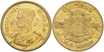 ТАИЛАНД 25 САТАНГОВ 1957 КОРОЛЬ РАМА IX KM 80 алюминиевая бронза 214-557