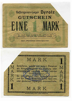 Германия 1 марка ND лагерь военнопленных в Дироце (Dyrotz) C-2914 бумага UNC (пресс) 000-00-00