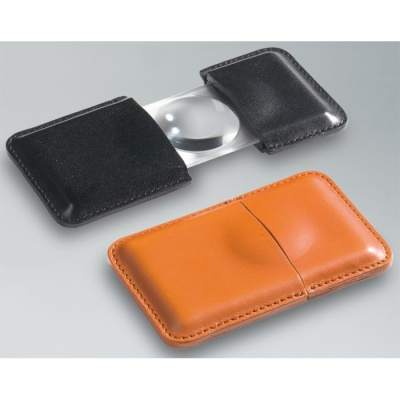 Лупа 4-кратная складная в кожаном чехле, светло-коричневая. Leuchtturm. 302972