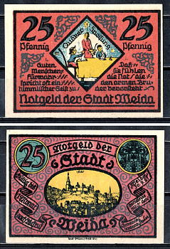 Вайда (Тюрингия) 25 пфеннигов 1921 2193-54-1-1