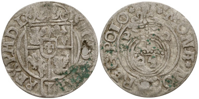 Польша 3 полкера (3 полторака - 1 крейцер) 1622 Сигизмунд III Ваза (1587-1632) Gorecki B.22 серебро 4158-1238