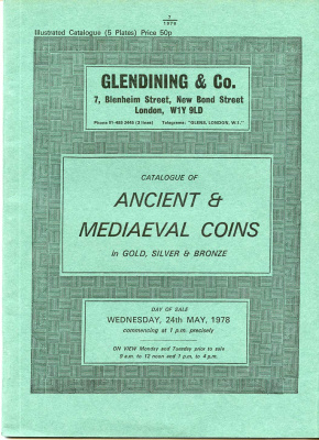 Англия Glendining & Co, Лондон аукционный каталог античных монет, 24 мая 1978 00-01-16-03