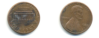 США 1 ЦЕНТ 1982 D, ЛИНКОЛЬН KM 201 медь цинк 179-356