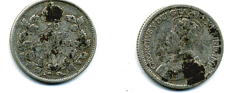 КАНАДА 10 ЦЕНТОВ 1919 ГЕОРГ V серебро 46-1121