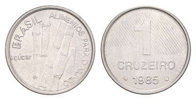 Бразилия 1 крузейро 1985 ФАО - Сахарный тростник KM 598 нержавеющая сталь 4651-1012