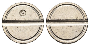 Италия жетон диаметр 24 мм, вес 5,2 гр никель 4670-652