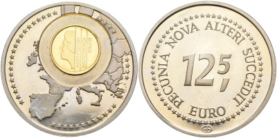 НИДЕРЛАНДЫ МЕДАЛЬ 12,5 ЕВРО МОНЕТА НА МОНЕТЕ 01-234-44