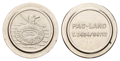 Италия, Лидо-ди-Йезоло, Венеция жетон для равлечений Sale Giochi утка, диаметр 24 мм, вес 5,5 гр нержавеющая сталь 4670-853