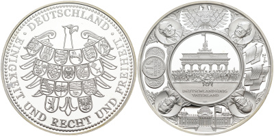 ФРГ МЕДАЛЬ 2005 ЕДИНАЯ ГЕРМАНИЯ PROOF 02-108-23