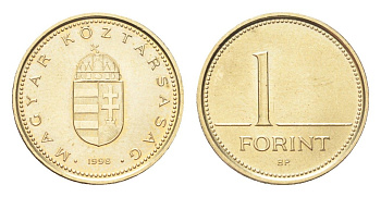 Венгрия 1 форинт 1998 KM 692 никель латунь UNC 4705-1148