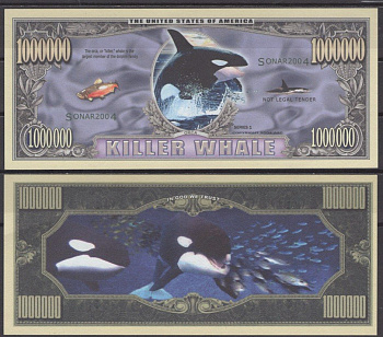 США 1000000 долларов 2004 косатка бумага UNC (пресс) 7197-3-1