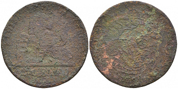 БЕЛЬГИЯ 2 САНТИМА ND KM 4.2 медь 73-612