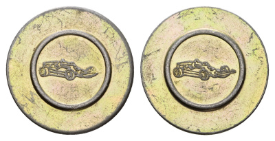 Италия жетон для аренды машине на картинге диаметр 24 мм, вес 5,2 гр нержавеющая сталь 4670-831