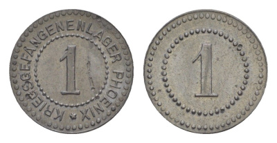 Херде 1 пфенниг ND лагерный жетон Men05 11722.1, Men18 14670.1 цинк UNC 1516-1335
