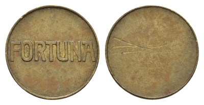 Нидерланды медаль FORTUNA диаметр 20 мм, вес 3,53 гр латунь 188-149