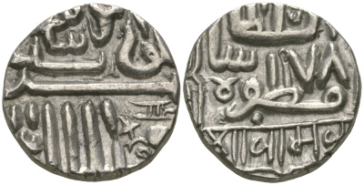 Индия, Наванагар (Nawanagar) 1 кори (kori) ND AH(9)78, frozen KM 5 серебро    1531-133
