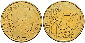 Люксембург 50 евроцентов 2004 KM 80 нордик 4148-741