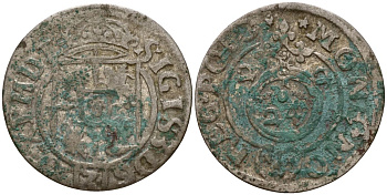 Польша 3 полкера (3 полторака - 1 крейцер) 1622 Сигизмунд III Ваза (1587-1632) Gorecki B.22, KM 41 серебро 4158-861