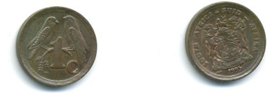 ЮАР 1 ЦЕНТ 1995 ПТИЧКИ медь 4-935