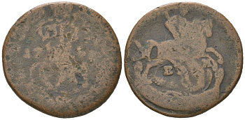 Россия 1 деньга ND (1757-1759) C 5 медь 4605-153