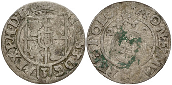 Польша 3 полкера (3 полторака - 1 крейцер) 1622 Сигизмунд III Ваза (1587-1632) Gorecki B.22 серебро 4158-1234