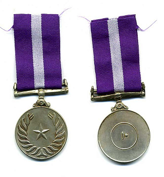 Пакистан медаль ND 10 лет выслуги, на колодке, с лентой 1-5-1-33