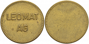 ЕВРОПА ЖЕТОН ИГРОВОЙ ND LEOMAT AG желтый металл 4544-1027