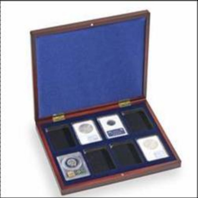 Кассета VOLTERRA UNO de Luxe для 8 монет в 'слабах', однослойная, Leuchtturm. 313625