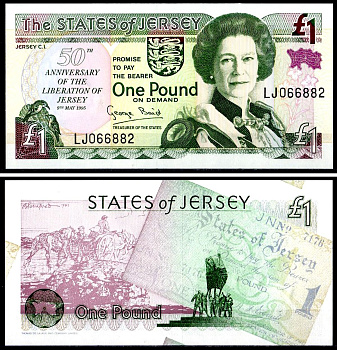 Джерси 1 фунт 2004 800-летие Джерси (1204-2004), Елизавета II, Замок Мон-Оргейль Pick 31 d бумага UNC (пресс) 7548-67-2-2