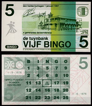 Нидерланды ND лотерейный билет картон 7457-2-2-2
