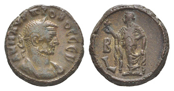 Римская Империя, Провинция Египет тетрадрахма 276-277 Проб, бюст императора/Элпида, олицетворение Надежды, Александрия, (из старой нидерландской коллекции) Dattari 5543 биллон 1100-9-75