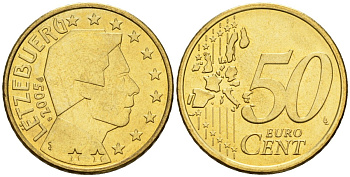 Люксембург 50 евроцентов 2005 KM 80 нордик 4148-742