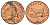 Гернси 2 пенса 1990 Елизавета II (1952-2022), краб KM 41 бронза 4666-244