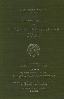 Sotheby & co Аукционный каталог. Коллекция древних и более поздних монет. Часть 2: греческие монеты из коллекции Джона Вэрда, 4-5 апреля 1973 Sotheby & co, the collection of ancient and later coins, roman gold coins, 773 лота + 31 таблица 00-01-08-13