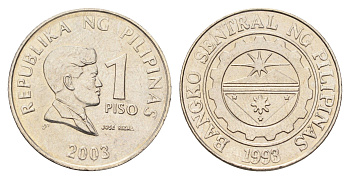 Филиппины 1 песо (писо) 2003 KM 269 медно-никель 4666-657