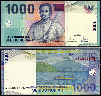 Индонезия 1000 рупий 2000 Pick 141a бумага UNC (пресс) 6280-65-1-2