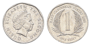 Восточные Карибы (Организация Восточно-карибских государств) 1 цент 2008 KM 34 алюминий 4664-629