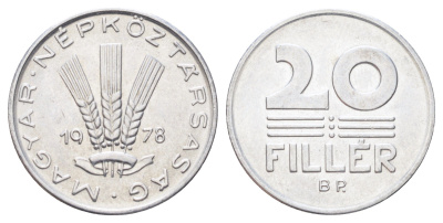 Венгрия 20 филлеров 1978 KM 573 алюминий UNC 4701-454
